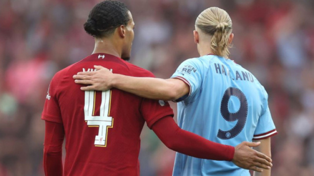 Van Dijk devra faire face à Erling Haaland ce dimanche. (crédit Twitter)
