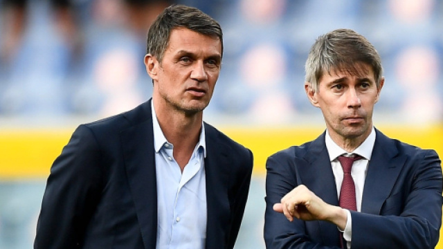 Maldini e Massara, dirigenti rossoneri.