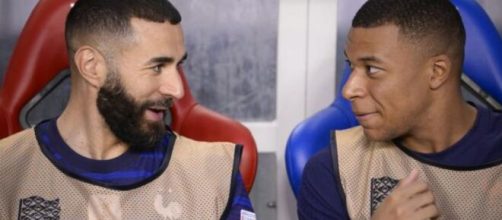Benzema et Mbappé bientôt réunis en équipe de France. (crédit Twitter)