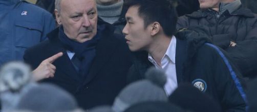 Inter, il presidente Steven Zhang con Marotta.