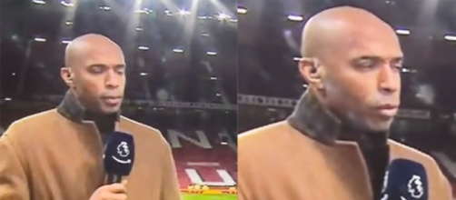 Thierry Henry et sa réaction aux propos de Patrice Evra fait le buzz (crédit Twitter)