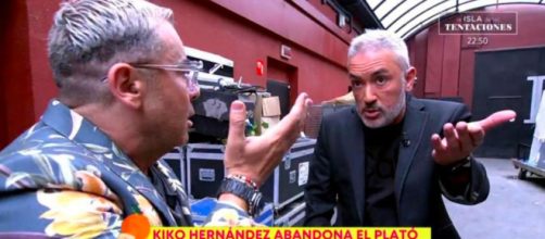 Jorge Javier Vázquez trató de impedir que Kiko Hernández se marchara del programa (Captura de pantalla de Telecinco)
