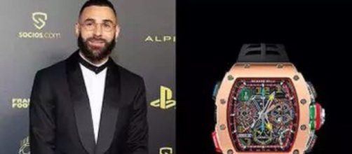 Le prix de la montre de Karim Benzema au Ballon d'Or fuite et affole la Toile (capture YouTube)