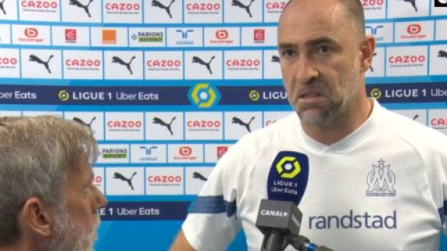 Igor Tudor agacé par la défaite de l'OM face à Lens. (crédit capture Canal+)