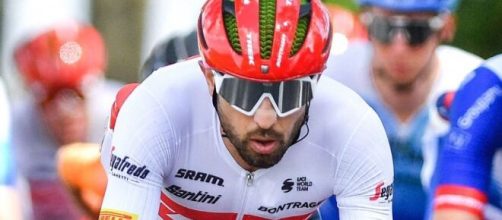 Ciclismo, Dario Cataldo in maglia Trek Segafredo.