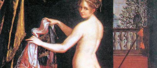 Lavinia Fontana's 'Minerva Dressing' (Image source: Web Gallery of Art/Public Domain)