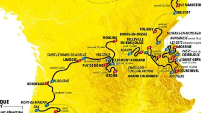 Il percorso del Tour de France 2023.