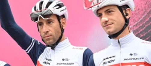 Vincenzo Nibali e Giulio Ciccone, compagni di squadra alla Trek Segafredo