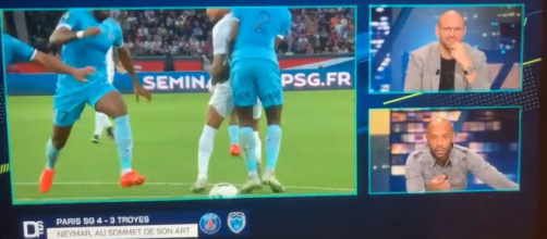 Henry en grande forme sur le plateau de Dimanche Soir Football. (crédit capture Prime)