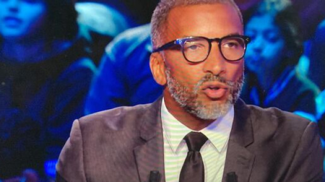 Habib Beye pas d'accord avec Laure Boulleau avant la rencontre entre l'OM et Tottenham en C1. (crédit capture C+)