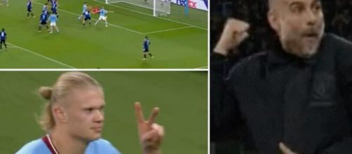 Guardiola choqué par le doublé d'Haaland face à Copenhague. (crédit Give me Sport)