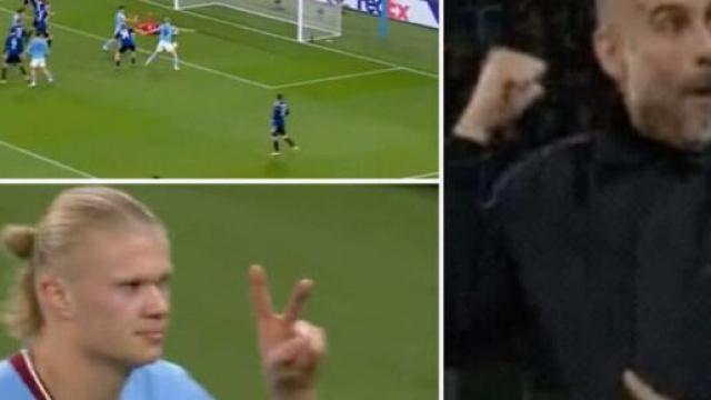 Guardiola choqué par le doublé d'Haaland face à Copenhague. (crédit Give me Sport)
