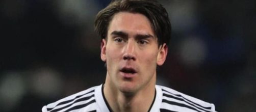 Dusan Vlahovic, giocatore della Juventus.