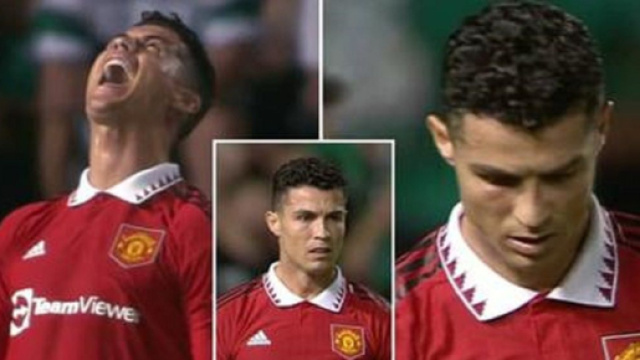 La longue détresse de Cristiano Ronaldo contre Omonia émeut les fans (capture YouTube)