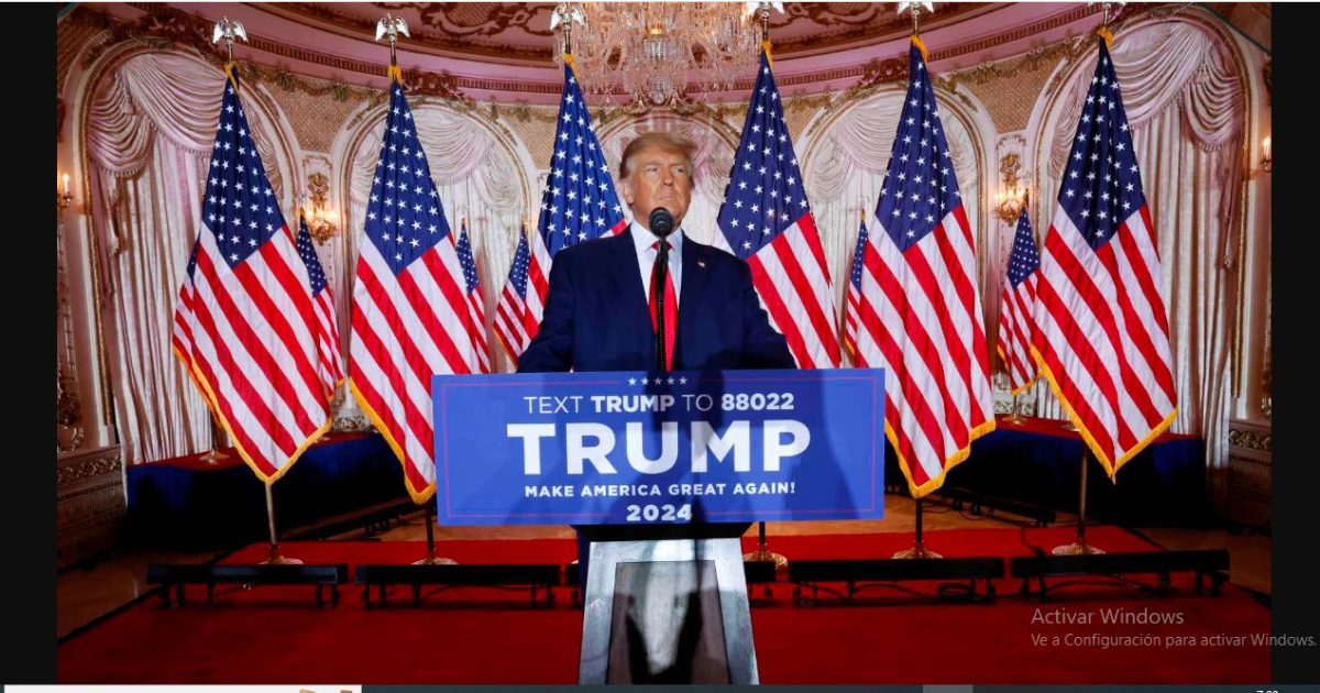 Trump quiere ser de nuevo presidente de Estados Unidos y anuncia su