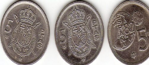 Una moneda de duro (pesetas) vale 36.000 euros. Fuente: Wikimedia Commons