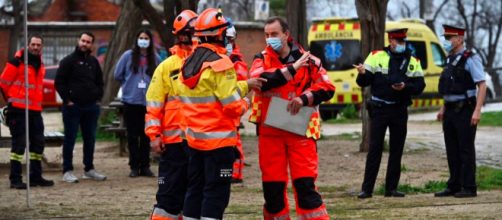 Los bomberos de Barcelona acudieron al hotel en el distrito Exaimple (BCN_Bombers)