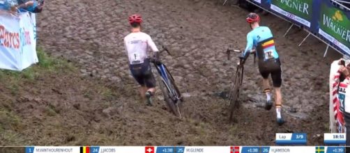 Lars Van der Haar e Michale Vanthourenhout agli Europei di ciclocross