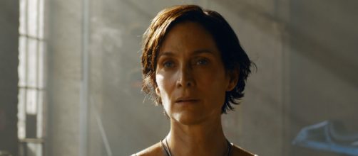 Carrie-Anne Moss in a scene from 'The Matrix Resurrections' (Image source: Warner Bros. Pictures)