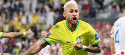 Neymar marcou, mas não adiantou e o Brasil está fora do Mundial Foto: Reprodução/Twitter/@fifaworldcup