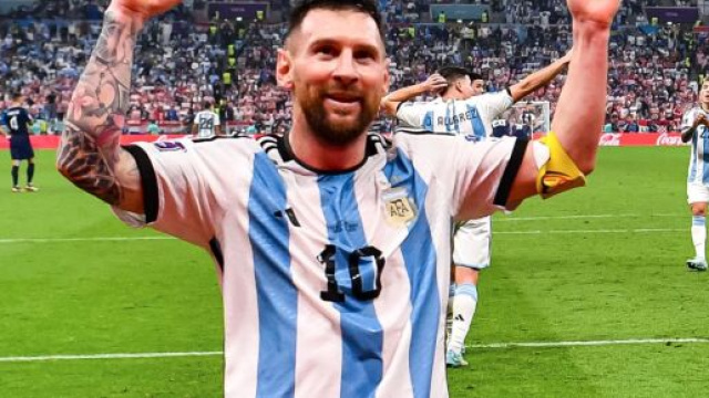 Leo Messi en feu face &agrave; la Croatie (cr&eacute;dit Twitter)