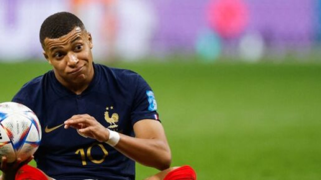 Mbappé n'aura pas fait un bon match défensivement face au Maroc. (crédit Twitter)