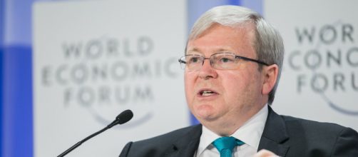 Former PM Kevin Rudd will be the next Australian ambassador to the United States (Image source: World Economic Forum/Benedikt von Loebell)