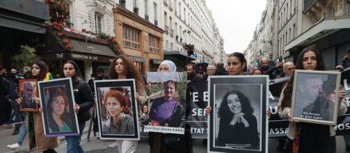actu.fr manifestation pour les 3 militantes kurdes du PKK assassinées