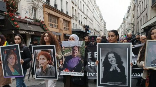 actu.fr manifestation pour les 3 militantes kurdes du PKK assassinées