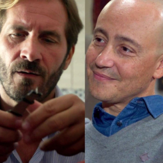 Un posto al sole, Alberto Palladini (Maurizio Aiello) e Diego Giordano (Francesco Vitiello)