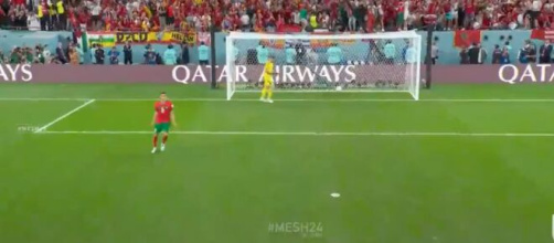 Achraf Hakimi et le Maroc qualifiés pour les quarts de finale du Mondial 2022. (crédit Twitter)