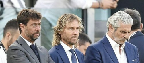 Nella foto Agnelli, Nedved e Arrivabene.