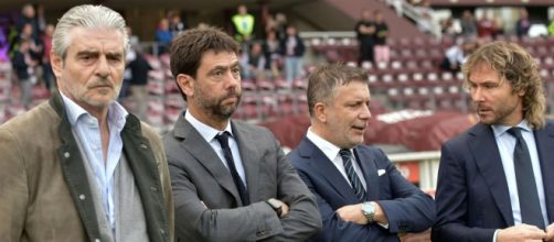 Nella foto Arrivabene, Agnelli, Cherubini e Nedved.
