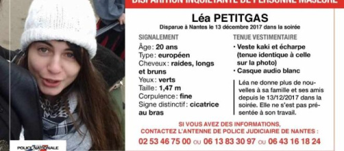 Léa Petigas - Avis de disparition