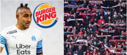 La banderole Burger King des supporters niçois avec Payet interdite, la photo fuite (captures YouTube)