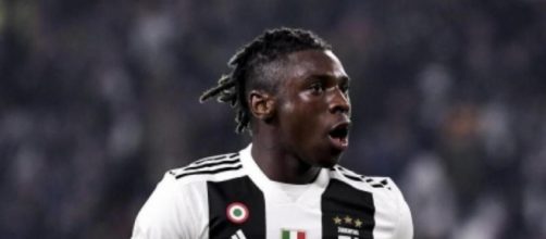 Moise Kean, giocatore della Juventus.