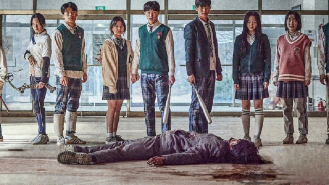 'All Of Us Are Dead' une critique sociale sanguinolente. Credits : capture ecran