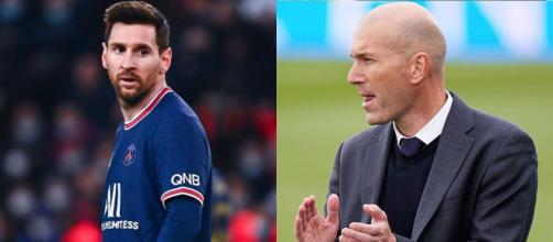 Zidane annoncé au PSG, ce qui ne plairait pas à Leo Messi. (crédit Twitter)