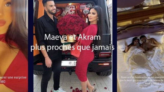 Maeva et Akram fêtent la saint-Valentin ensemble