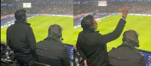 Le but de Mbappé célébré par Paul Tchoukriel, commentateur. (crédit capture Canal+)