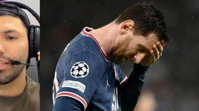 Bien que Messi soit visiblement abattu en raison du match PSG - Réal Madrid, Agüero le défend contre ses détracteurs. Source : capture d'écran
