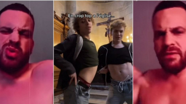 Benjamin Ledig choque la France entière avec sa vidéo TikTok à l'église, Raphaël Pépin le clashe fort. Source : TiKtoK / Snapchat