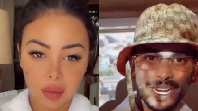 Maeva Ghennam et Greg Yega s'mbrouillent à la conférence de presse des Marseillais... @maevaa.ghennam, @greg_yega / Instagram