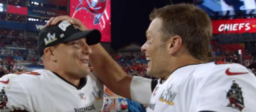 Brady and Gronkowski won four Super Bowl titles as teammates (Image source: NFL/YouTube)