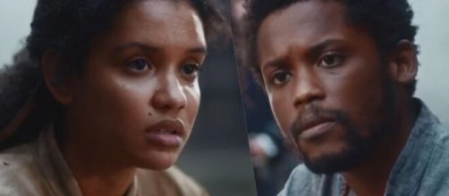 Zayla e Guebo em 'Nos Tempos do Imperador' (Fototomontagem/Reprodução/TV Globo)
