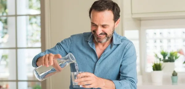 Un bicchiere d’acqua filtrata (foto Aquafarma©)
