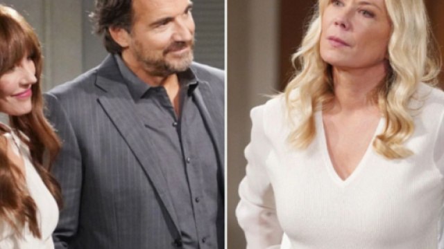 Beautiful, trame Usa: Ridge trova conforto in Taylor appreso del tradimento di Brooke.