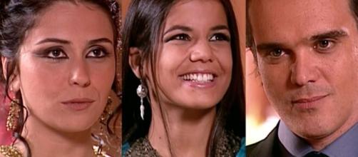 Jade, Ranya e Said em 'O Clone' (Fotomontagem/Reprodução/TV Globo)