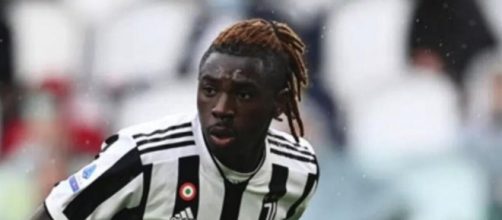 Moise Kean, giocatore della Juventus.