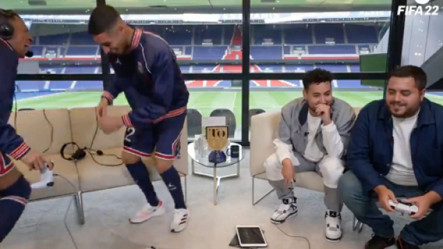 Mbappé et Hakimi réunis sur la chaine Twitch de Gotaga. (crédit Gotaga TV)